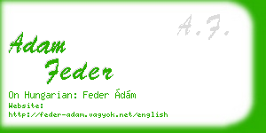 adam feder business card